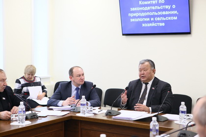 На заседании комитета по законодательству о природопользовании, экологии и сельском хозяйстве 